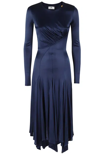 ELISABETTA FRANCHI ELISABETTA FRANCHI DRAPED EVENING DRESS