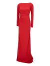 Elisabetta Franchi Red Carpet Jersey Dress In Red