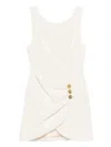 Elisabetta Franchi Draped Front Mini Dress