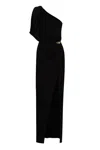ELISABETTA FRANCHI ELISABETTA FRANCHI DRAPED ONE SHOULDER DRESS