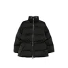 Elisabetta Franchi Drawstring Puffer Jacket In Black