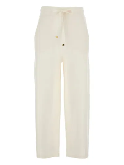 ELISABETTA FRANCHI DRAWSTRING TROUSERS