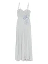 Elisabetta Franchi Maxi Dress With Sweetheart Neckline