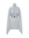 Elisabetta Franchi Soft Pleated Evening Dress