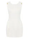 Elisabetta Franchi Sleeveless V-back Dress Shoulder Hardware