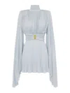 Elisabetta Franchi Soft Pleated Evening Dress