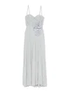 Elisabetta Franchi Maxi Dress With Sweetheart Neckline