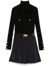 Elisabetta Franchi Embroidered-logo Mini Dress