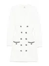 Elisabetta Franchi Vestido Corto - Beis In Beige