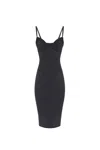 Elisabetta Franchi Fitted Crepe Dress In Black