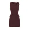 Elisabetta Franchi Sleeveless Floral Peplum Balloon Dress In Black