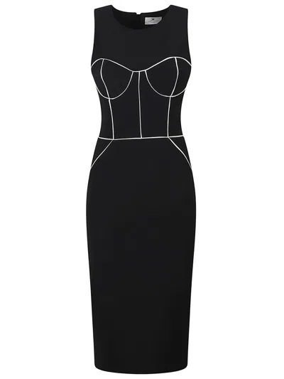 Elisabetta Franchi Dress In Black