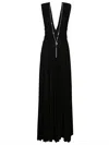 Elisabetta Franchi Red Carpet Long Dress In Black