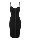Elisabetta Franchi Fitted Evening Dress With Ruched Detailing In Black