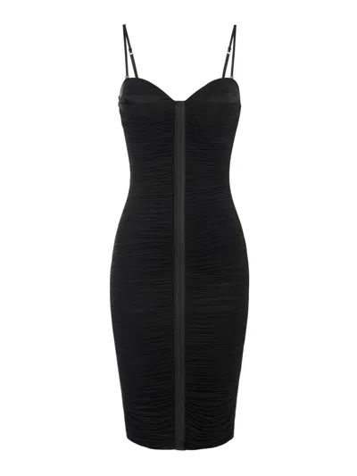 ELISABETTA FRANCHI VESTIDO MIDI - NEGRO