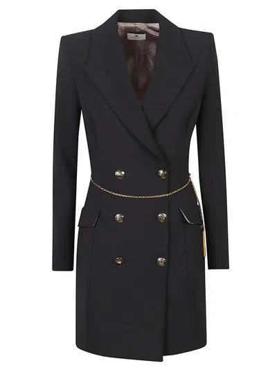 Elisabetta Franchi Mini Dress In Black