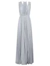 Elisabetta Franchi Lurex-detail Gown In Blue