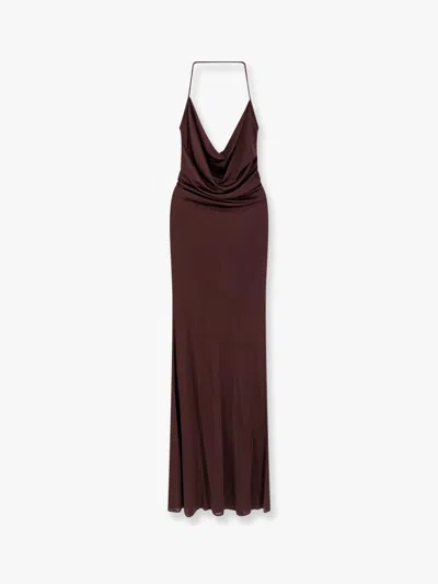 Elisabetta Franchi Dress In Brown