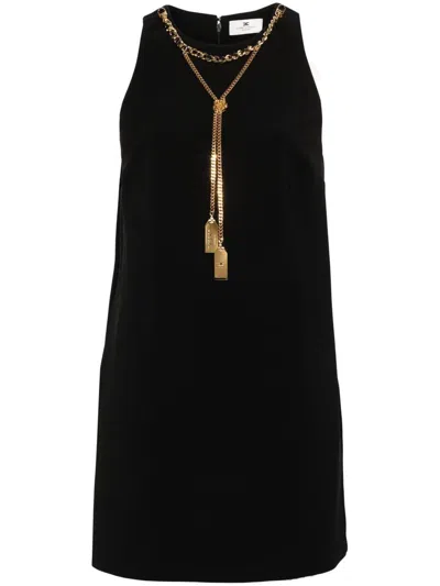 Elisabetta Franchi Woman Mini Dress Black Size 6 Polyester, Elastane