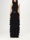 Elisabetta Franchi Dress In Black