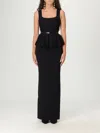 Elisabetta Franchi Midi Dress In Black