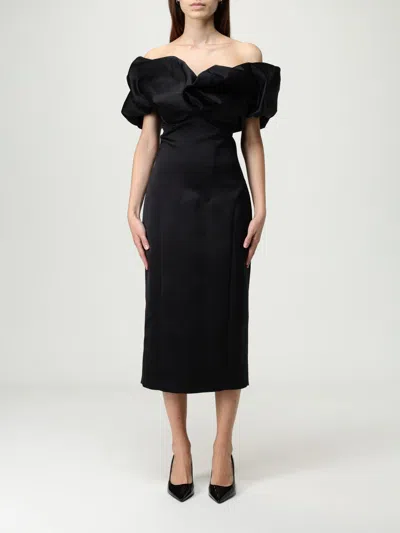 ELISABETTA FRANCHI DRESS ELISABETTA FRANCHI WOMAN COLOR BLACK,H27630002