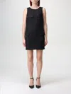 Elisabetta Franchi Pocket-detail Boxy Crêpe Mini Dress In Schwarz