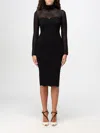 Elisabetta Franchi Dress  Woman Color Black In Schwarz