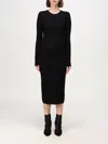 Elisabetta Franchi Dress  Woman Color Black In Schwarz
