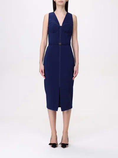 Elisabetta Franchi Dress  Woman Color Blue In Blue