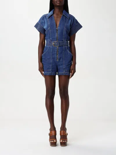 ELISABETTA FRANCHI JUMPSUITS ELISABETTA FRANCHI WOMAN COLOR BLUE,G57412009