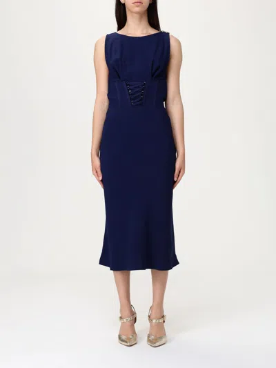 ELISABETTA FRANCHI DRESS ELISABETTA FRANCHI WOMAN COLOR BLUE,G88538009