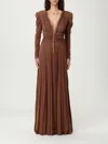 Elisabetta Franchi Dress  Woman Color Bronze In Brown