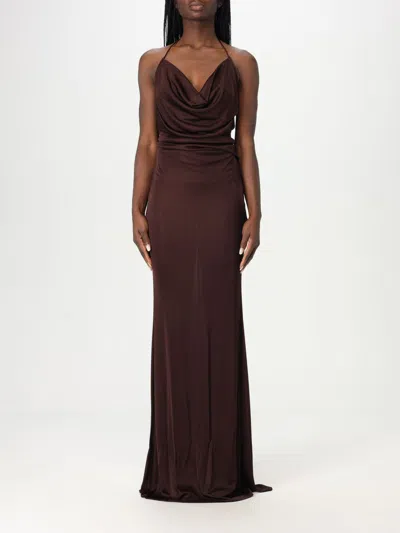 Elisabetta Franchi Dress  Woman Color Brown