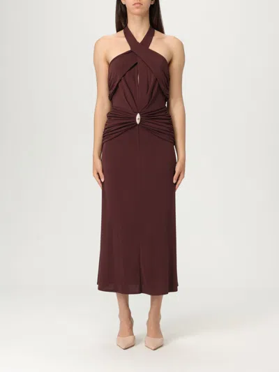 ELISABETTA FRANCHI DRESS ELISABETTA FRANCHI WOMAN COLOR BROWN,G89402032