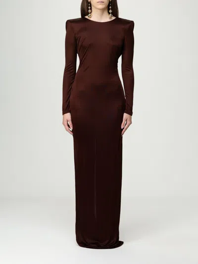 ELISABETTA FRANCHI DRESS ELISABETTA FRANCHI WOMAN COLOR BROWN,H23944032