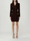 Elisabetta Franchi Dress  Woman Color Brown In Brown