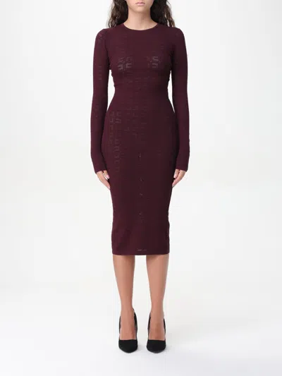 Elisabetta Franchi Dress  Woman Color Burgundy In Burgunderrot
