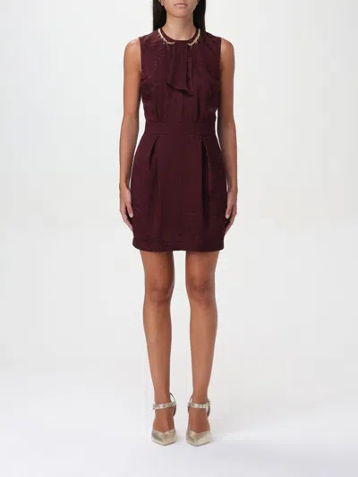 Elisabetta Franchi Dress  Woman Color Burgundy In Burgunderrot