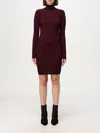 Elisabetta Franchi Dress  Woman Color Burgundy In Burgunderrot