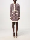 Elisabetta Franchi Dress  Woman Color Burgundy In Burgunderrot