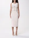 Elisabetta Franchi Dress  Woman Color Butter In Butter