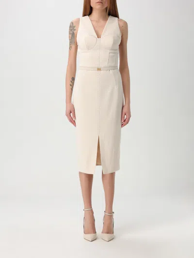 ELISABETTA FRANCHI DRESS ELISABETTA FRANCHI WOMAN COLOR BUTTER,G53689152