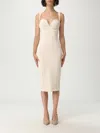 Elisabetta Franchi Dress  Woman Color Butter In Neutral