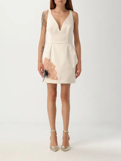 Elisabetta Franchi Dress  Woman Color Butter In Neutral