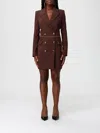 Elisabetta Franchi Dress  Woman Color Coffee In Brown