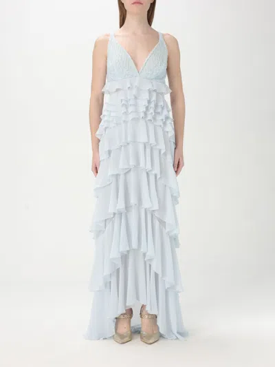 ELISABETTA FRANCHI DRESS ELISABETTA FRANCHI WOMAN COLOR GNAWED BLUE,426433011