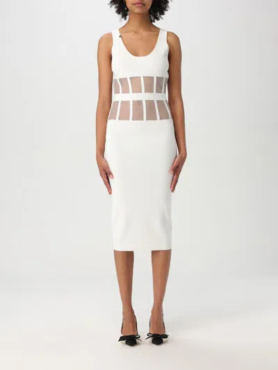 Elisabetta Franchi Dress  Woman Color Ivory In Ivory