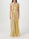 Elisabetta Franchi Midi Dress In Ivory