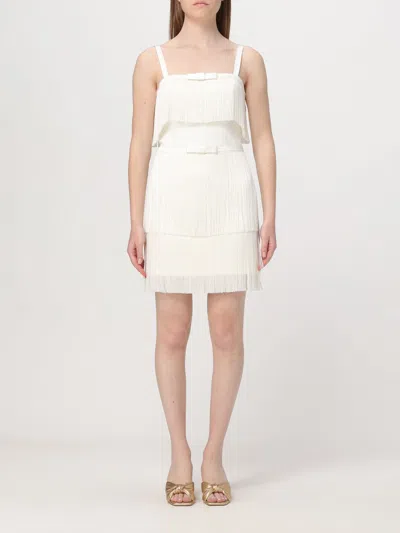 Elisabetta Franchi Dress  Woman Color Ivory In Ivory